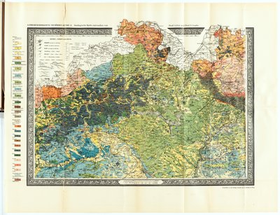 Geological Map of Bohemia, Surrounding of Teplice to Liberec by Unbekannt Unbekannt